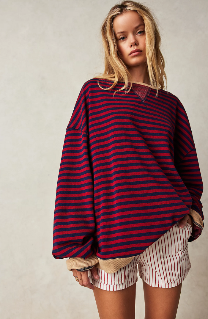 Lina™ | Striped Oversized Sweater