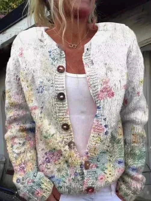 Talia™ - Floral Print Cardigan