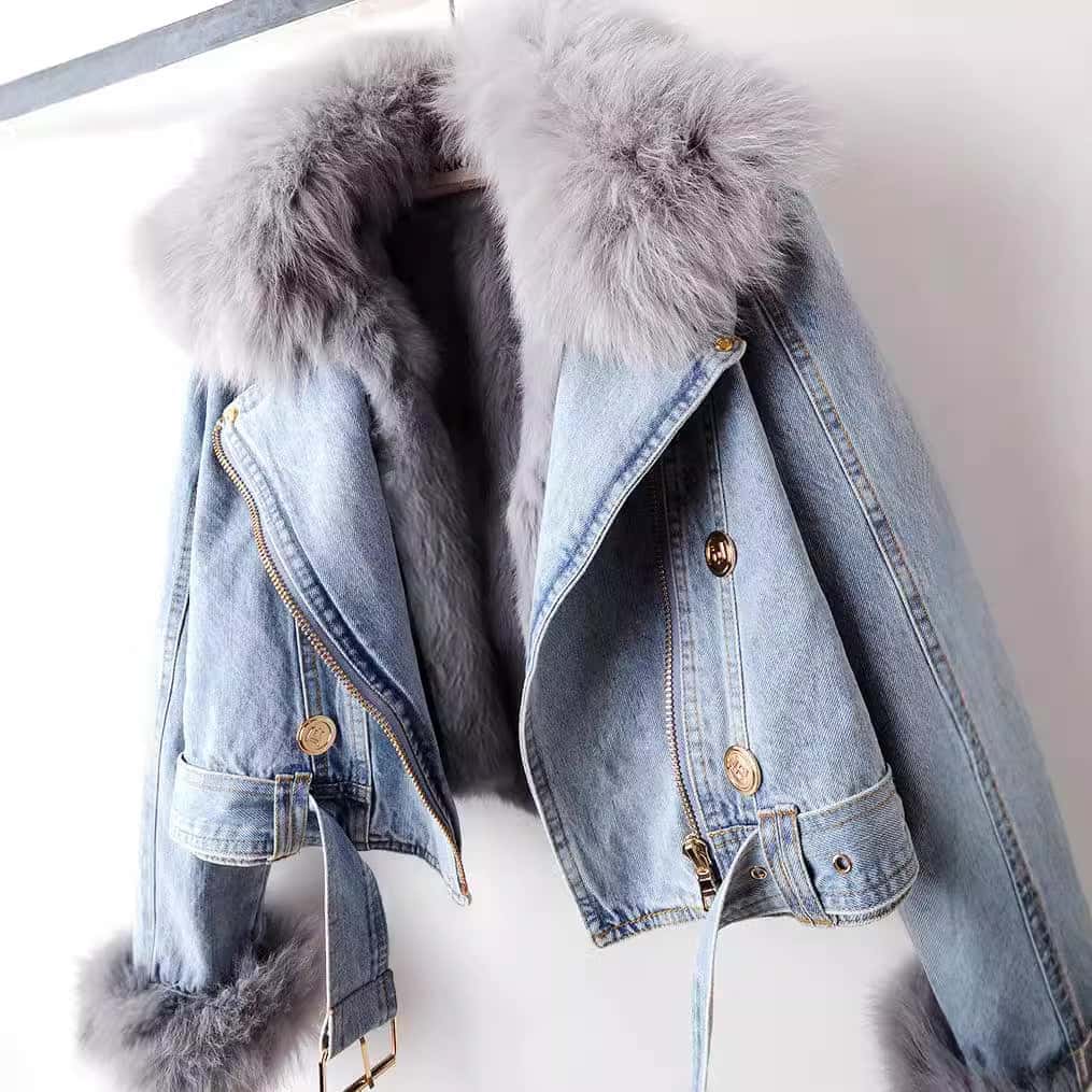 WILLOW™ | LUXE FUR DENIM JACKET