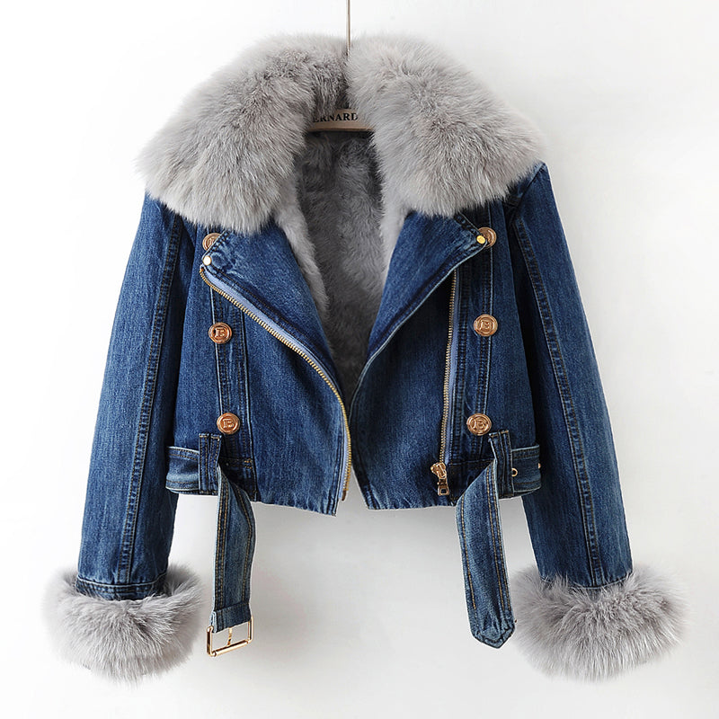 WILLOW™ | LUXE FUR DENIM JACKET