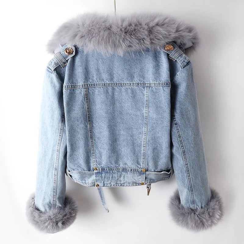 WILLOW™ | LUXE FUR DENIM JACKET