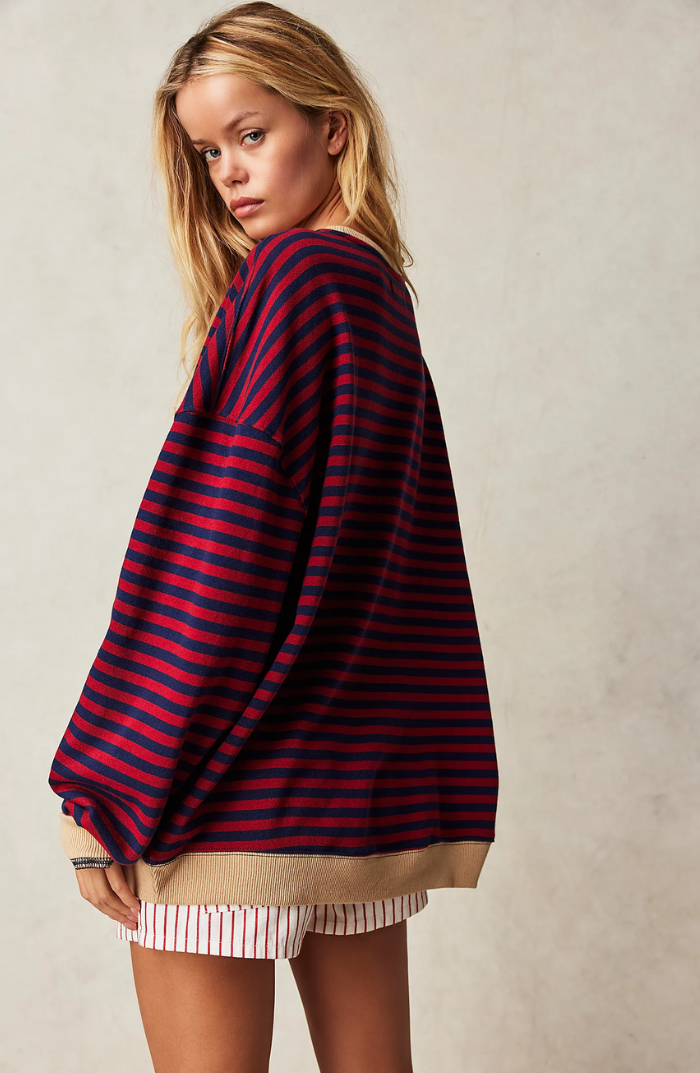 Lina™ | Striped Oversized Sweater