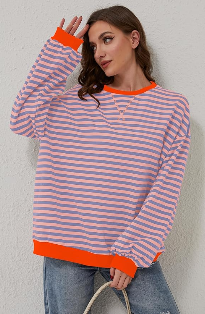 Lina™ | Striped Oversized Sweater