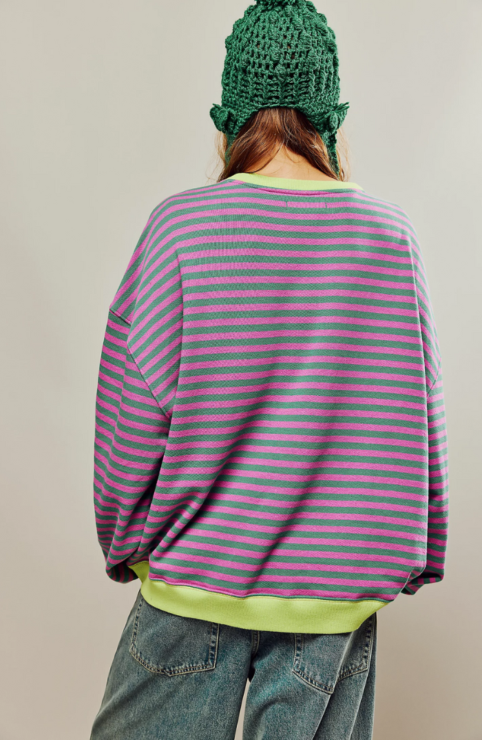 Lina™ | Striped Oversized Sweater