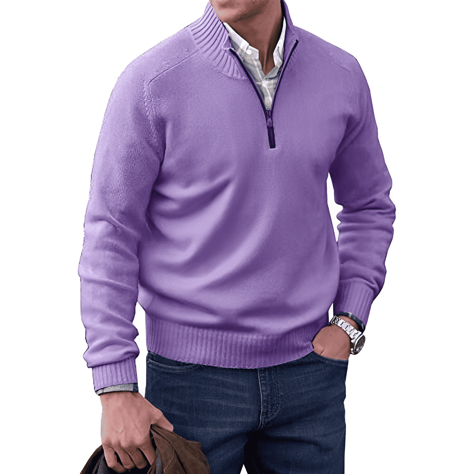 CLETO™ - ELEGANT SWEATER WITH ZIPPER