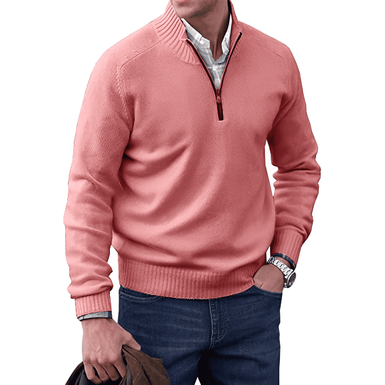 CLETO™ - ELEGANT SWEATER WITH ZIPPER