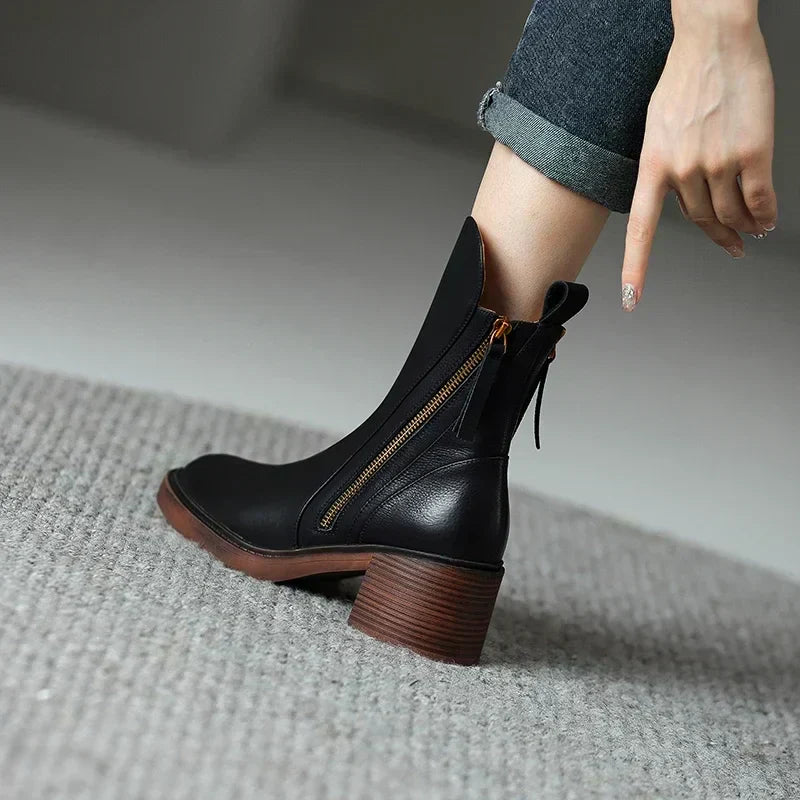 Charlotte™ - Stylish Vegan Leather Boots